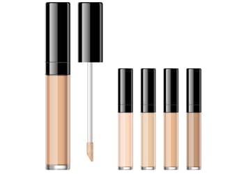 A selection of eye shadow primers in different shades