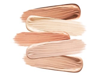 Different shades of foundation