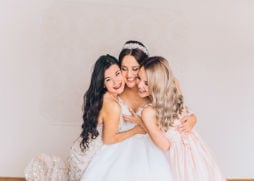 Bride and Bridesmaids