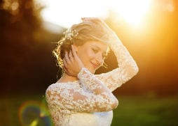 updo bridal hair