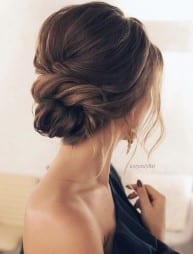 Hair low bun