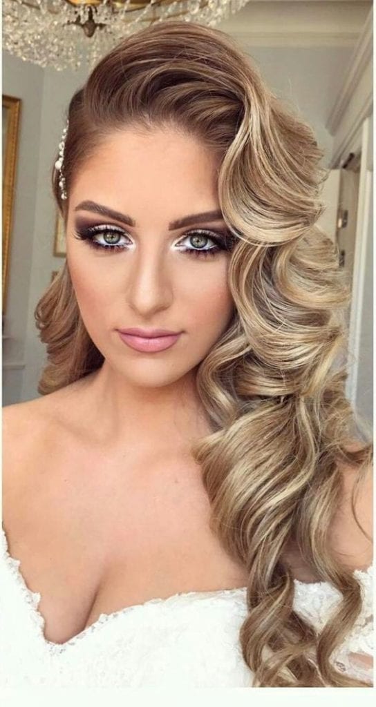 glam curls hair