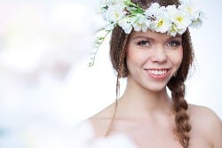 fake flower crown